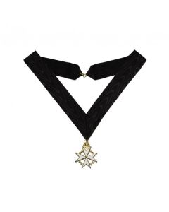Knights of Malta Member Eminent Prior Collarette & Jewel