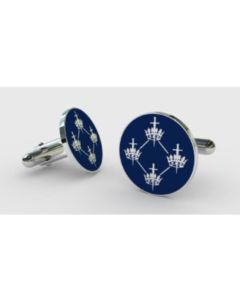 Quatuor Coronati Blue Cufflinks QC